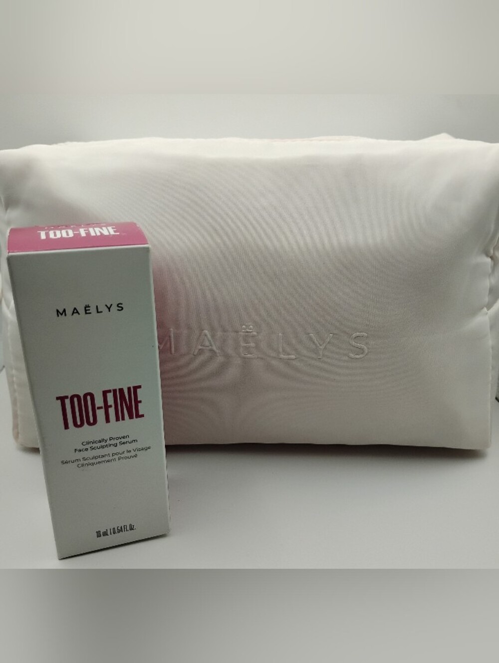 MAËLYS TOO-FINE Face Sculpting Serum 16ML Includes Brand New Makeup Bag
